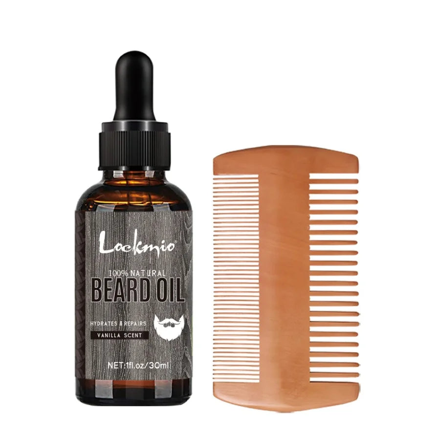 Vanilla Scent Beard Oil and Comb