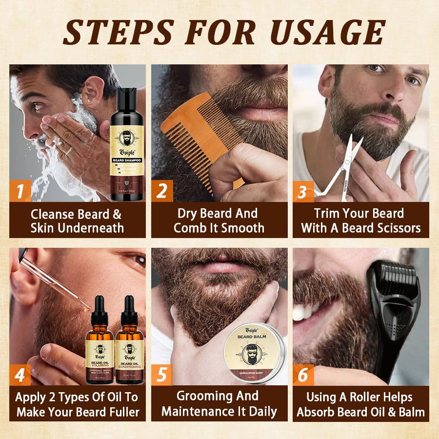 Men Beard Care Gift Set