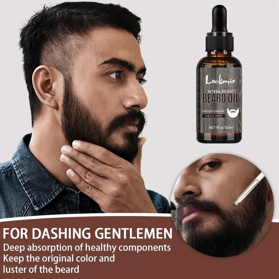 Vanilla Scent Beard Oil and Comb